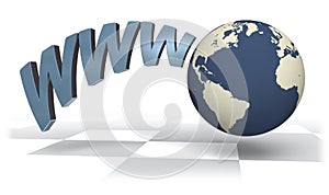 Www & globe / internet concept