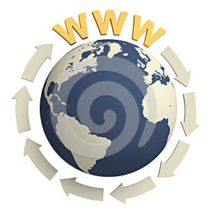 Www & globe / internet concept