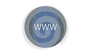 Www icon website symbol modern simple vector image