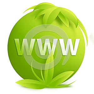 WWW - sign/button