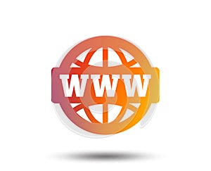 WWW sign icon. World wide web symbol.