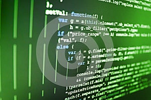 WWW software development. Computer code data.