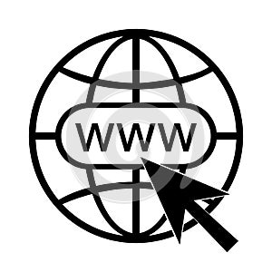 Www vector icon, website symbol