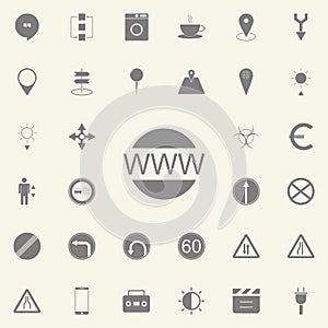 Www web icon. web icons universal set for web and mobile