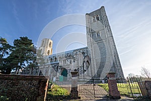 Wymondham abbey. Magnificent ancient Norman architecture church.