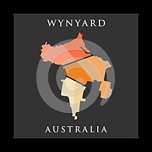 Wynyard City Map Illustration Creative Logo