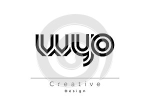 WYO Creative Unique Modern Letter Logo Design