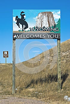 Wyoming border with Colorado