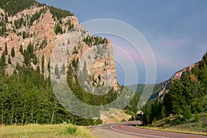 Wyoming Highway in Summer