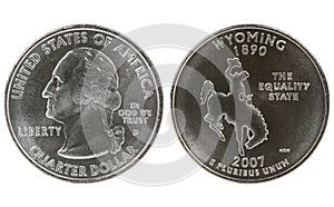 Wyoming State Quarter coin