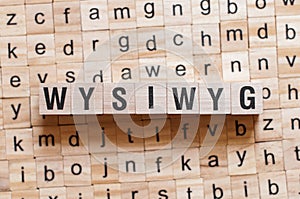 Wysiwyg word concept