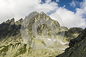 Wysoka (Vysoka) prominent peak in the Tatra Mountains