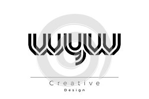 WYW Creative Unique Modern Letter Logo Design