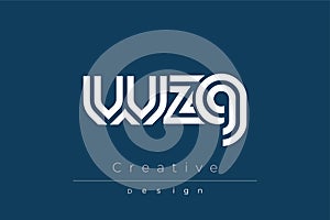 WZG Creative Unique Modern Letter Logo Design