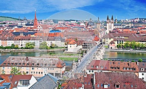 WÃ¼rzburg, at Franconia in the German state of Bavaria, Germany