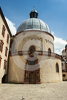 WÃ¼rzburg, Germany - Marienberg Fortress Inner Courtyard