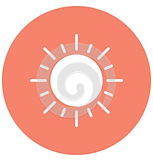 Sunny day Vector Icon which can easily modified or edit