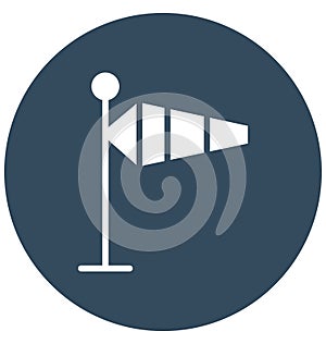 Airsock Vector Icon which can easily modified or edit