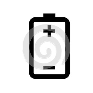 Low power Battery charge logo icon vector illustration logo Isolated template. photo