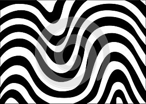 Curve Pattern Round Circle Black And White Pattern Design Creative Backgrounds Vector Illustration