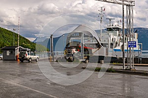 4X4 boards a Nowegian ferry in the arctic circle