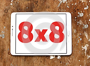 8x8 cloud communications company logo