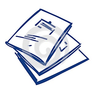 Back to school - three hand drawn notebooks vector - 2100x2100