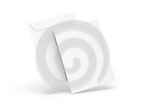 9x12 Envelope mockup template on isolated white background.