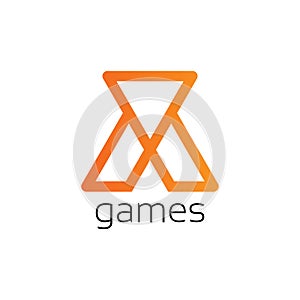x games logo brand, symbol, design, graphic, minimalist.logo photo