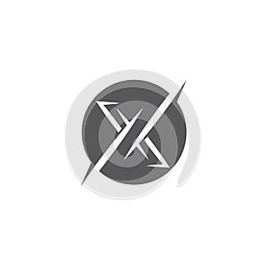 X  icon Vector Illustration design Logo