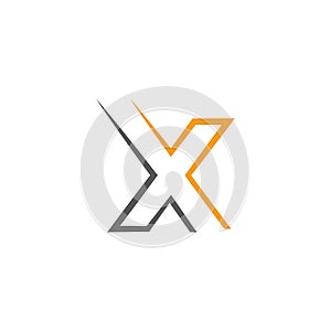 X  icon Vector Illustration design Logo