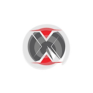 X  icon Vector Illustration design Logo