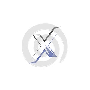 X  icon Vector Illustration design Logo