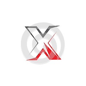 X  icon Vector Illustration design Logo