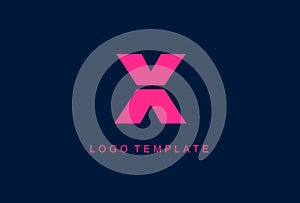 X Letter Logo Design Vector