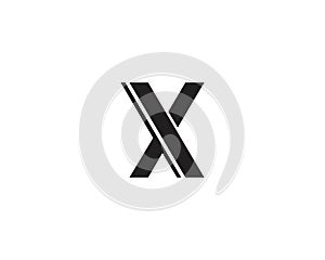 X Letter Logo Template vector icon