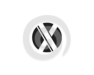 X Letter Logo Template vector icon