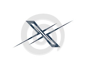 X Letter Logo Template vector icon