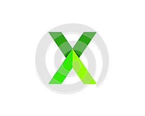 X Letter Logo Template vector icon