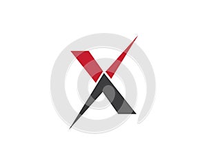 X Letter Logo Template vector icon