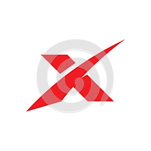 X Letter Logo Template vector icon