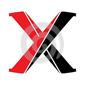 X Letter Logo Template vector icon