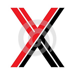 X Letter Logo Template vector icon