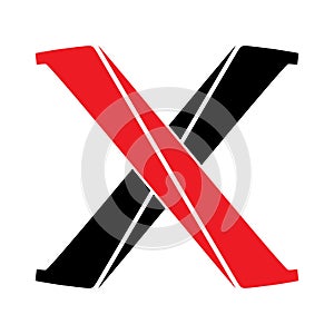 X Letter Logo Template vector icon