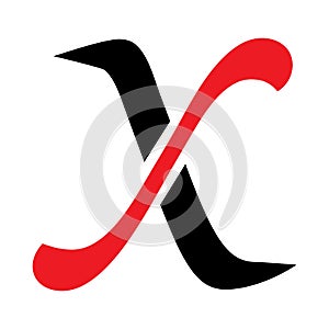 X Letter Logo Template vector icon