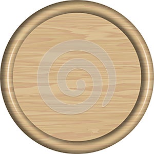 1x1 Maple Circular Sign Blank