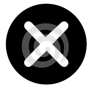 X mark vector icon eps 10. Remove symbol. Delete sign