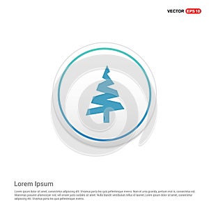 X-Mas Tree Icon Hexa White Background icon template