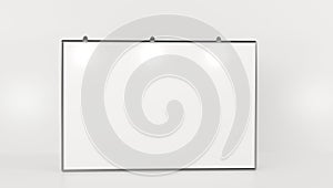 2x3 meters Pop Up basic unit Advertising banner media display backdrop. 3d illustration.