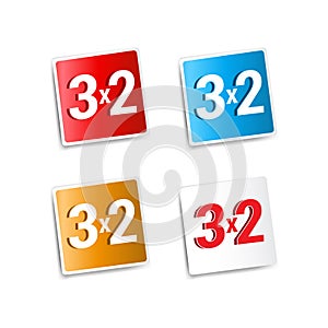 3x2 Offer Stickers